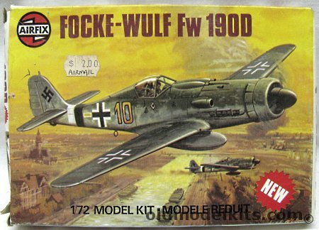 Airfix 1/72 Focke-Wulf Fw-190D 'Dora' - IV(Sturm)/JG.3 Prenzlau March 1945 (Lt. Oskar Romm 92 Victories) / 6th Staffel II Gruppe JG26 Nordhorn 1945, 61064-9 plastic model kit